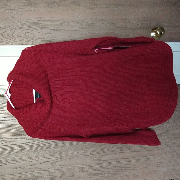 Women's Cynthia Rowley red cowl neck sweater size 1X - Picture 6 of 9